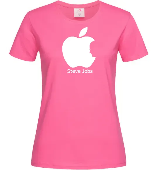 Женская футболка STEVE JOBS Ярко-розовый фото
