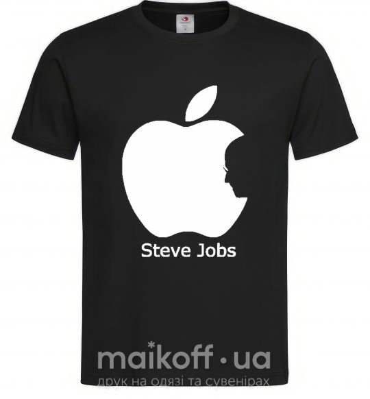 Мужская футболка STEVE JOBS Черный фото