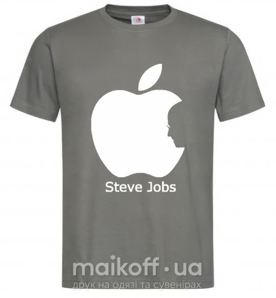 Мужская футболка STEVE JOBS Графит фото