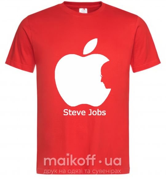Мужская футболка STEVE JOBS Красный фото