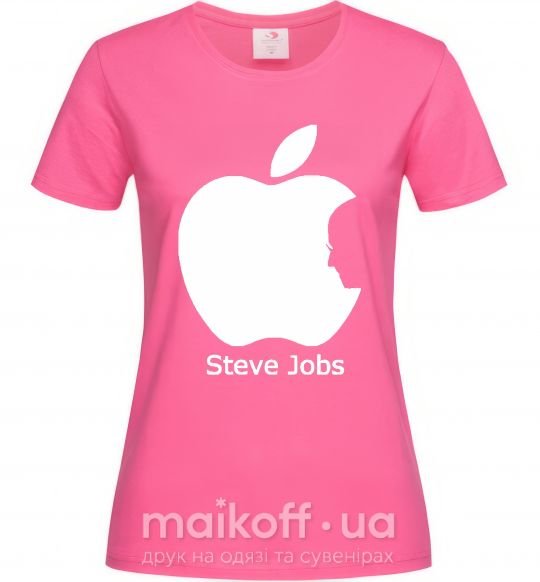 Жіноча футболка STEVE JOBS Яскраво-рожевий фото