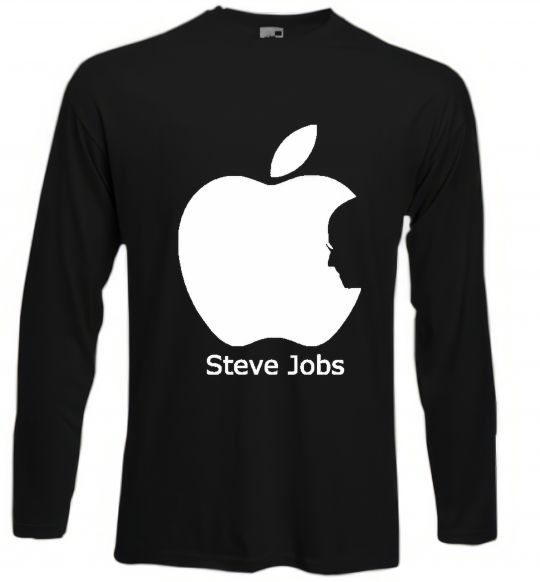 Лонгслів STEVE JOBS Чорний фото