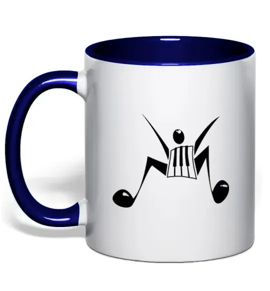 Чашка с цветной ручкой MUSICMAN Глубокий темно-синий фото