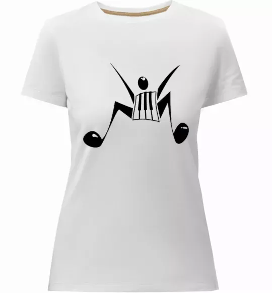 Женская премиум футболка MUSICMAN Белый фото