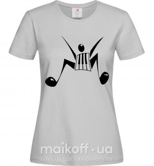 Жіноча футболка MUSICMAN Сірий фото