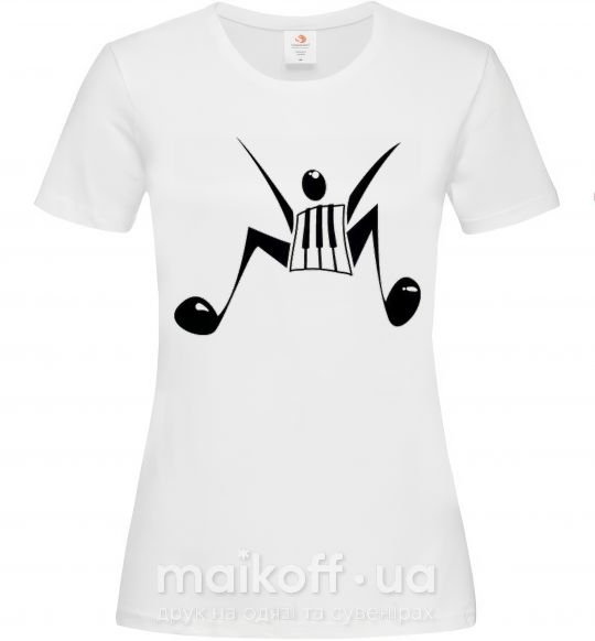 Жіноча футболка MUSICMAN Білий фото
