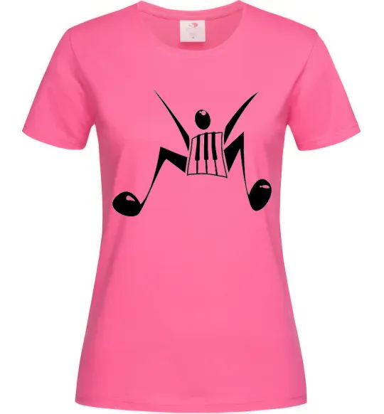 Женская футболка MUSICMAN Ярко-розовый фото