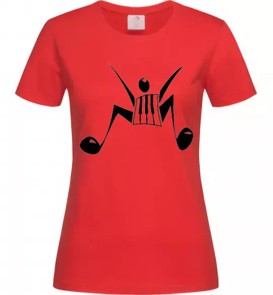 Женская футболка MUSICMAN Красный фото