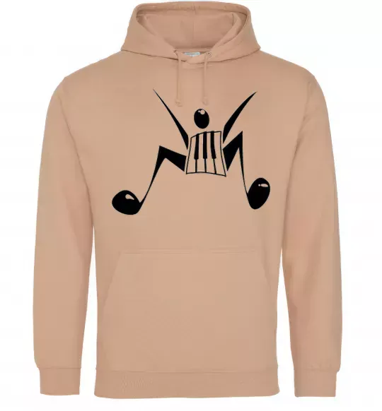 Мужская толстовка (худи) MUSICMAN Песочный фото