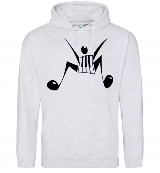 Женская толстовка (худи) MUSICMAN Серый меланж фото