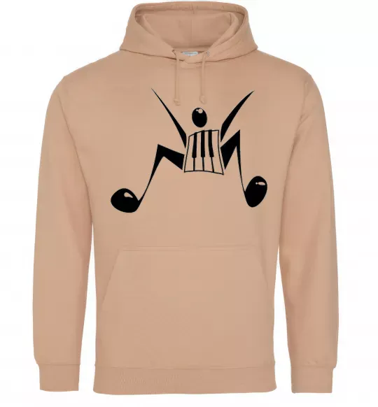 Женская толстовка (худи) MUSICMAN Песочный фото