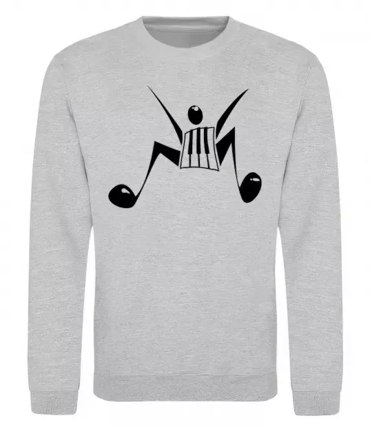 Свитшот MUSICMAN Серый меланж фото