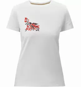 Женская премиум футболка Вишиванка - I love Ukraine Белый фото Женская премиум футболка Вишиванка - I love Ukraine Белый фото