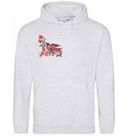 Женская толстовка (худи) Пташка ВИШИВКА