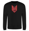 Світшот Red embroidery ВИШИВКА Чорний фото