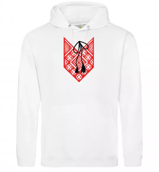 Жіноча толстовка (худі) Red embroidery ВИШИВКА Білий фото