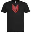 Мужская футболка Red embroidery ВИШИВКА Черный фото