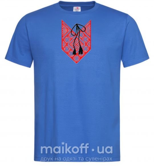 Мужская футболка Red embroidery Ярко-синий фото