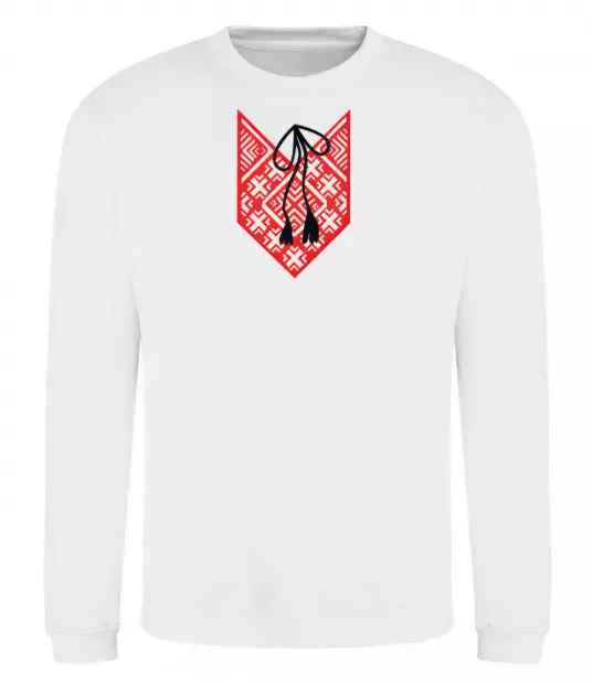 Свитшот Red embroidery ВИШИВКА Белый фото
