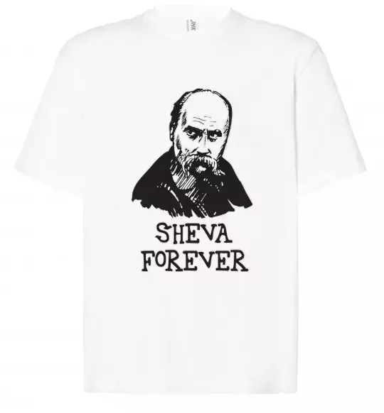 Футболка Оверсайз Sheva forever Білий фото