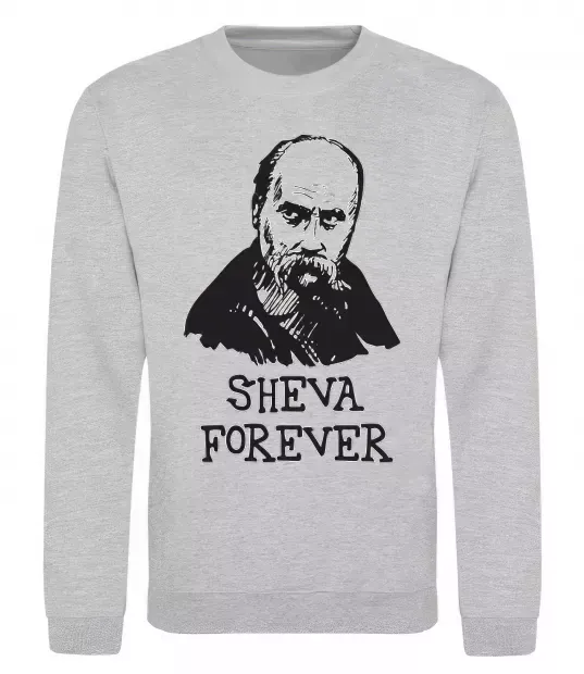 Свитшот Sheva forever Серый меланж фото
