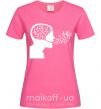 Женская футболка MM ноты Ярко-розовый фото