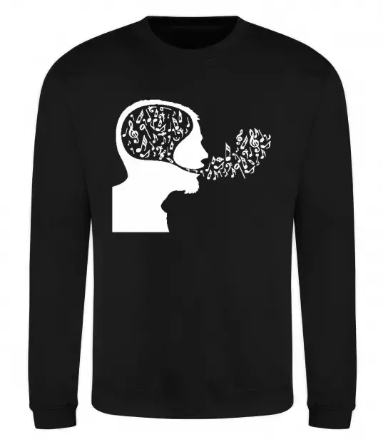 Світшот MM ноти Чорний фото