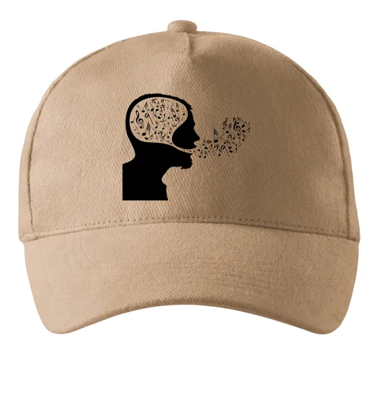 Кепка MM ноти Песочный фото