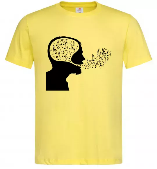 Чоловіча футболка MM ноти Лимонний фото