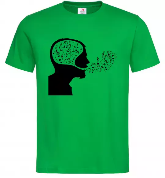 Чоловіча футболка MM ноти Зелений фото