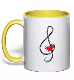 Чашка с цветной ручкой Чашка с цветной ручкой