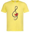Мужская футболка Ключ скрипки Лимонный Мужская футболка Ключ скрипки Лимонный фото