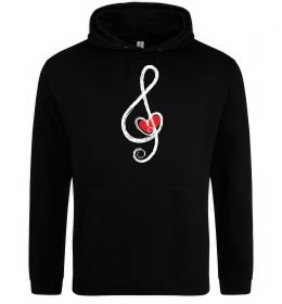 Женская толстовка (худи) Ключ скрипки