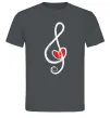 Мужская футболка Ключ скрипки Графит Мужская футболка Ключ скрипки Графит фото