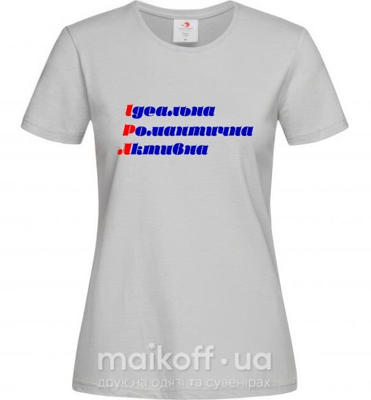 Жіноча футболка Іра Сірий фото