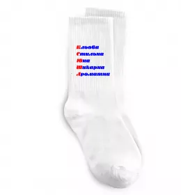 Носки Ксенія будь як голуб Белый фото