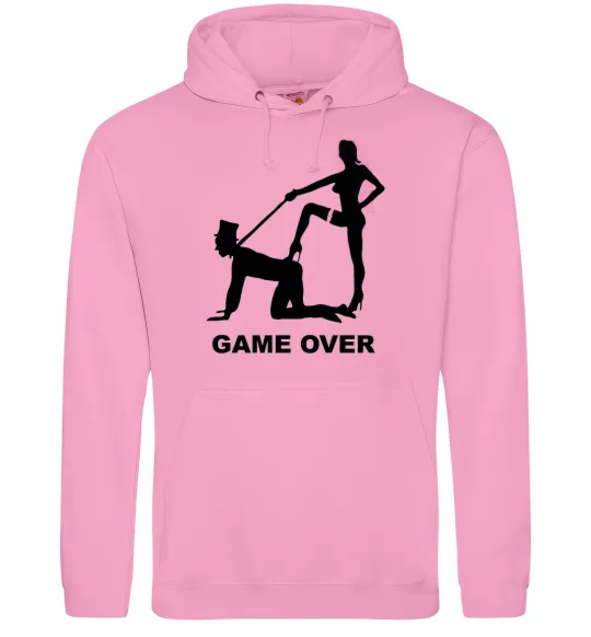 Жіноча толстовка (худі) GAME OVER подкаблучник Рожевий фото
