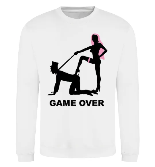 Свитшот GAME OVER подкаблучник Белый фото