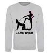 Свитшот GAME OVER подкаблучник Серый меланж Свитшот GAME OVER подкаблучник Серый меланж фото