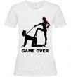 Жіноча футболка GAME OVER подкаблучник Білий фото