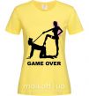 Жіноча футболка GAME OVER подкаблучник Лимонний фото