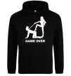 Женская толстовка (худи) GAME OVER подкаблучник Черный фото