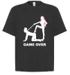 Футболка Оверсайз GAME OVER подкаблучник Чорний фото