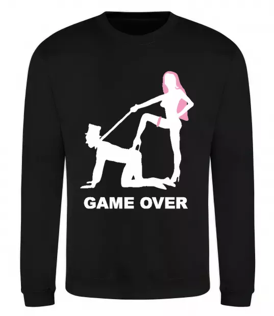 Світшот GAME OVER подкаблучник Чорний фото