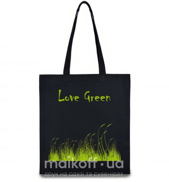 Еко-сумка LOVE GREEN Чорний фото