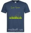 Мужская футболка LOVE GREEN Темно-синий фото