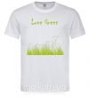 Мужская футболка LOVE GREEN Белый фото