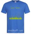 Мужская футболка LOVE GREEN Ярко-синий фото