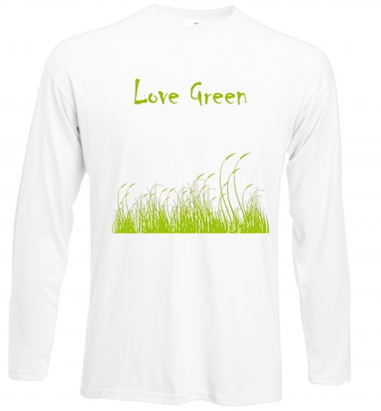 Лонгслів LOVE GREEN Білий фото