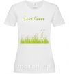 Жіноча футболка LOVE GREEN Білий фото